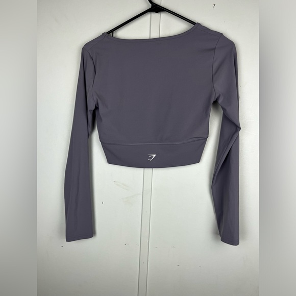 Gymshark Women's Crossover Long Sleeve Crop Top - Picture 3 of 3